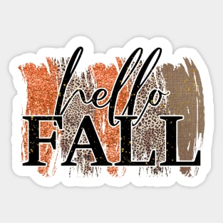 Hello Fall Sticker